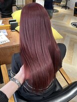 ラフ バイ マグ 南松本(R.A.F. by Mag)&nbsp;ケアブリーチダブルカラーピンクブラウン小顔韓国風トレンドヘア