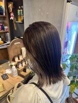 アトリエナガノツー 千葉富士見店(atelier nagano 2) グレージュ×シルバーイヤリングカラー【千葉/千葉中央】