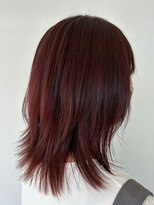ヘアデザイン アンジェロ(Hair Design Angelo)&nbsp;推し活/レッドカラー/レイヤー/20代/30代/40代