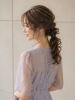 ドット ヘアー ジェム(dot.hair gem)&nbsp;2次会ヘアセット/編下ろしヘアアレンジ/ポニーフックアレンジ
