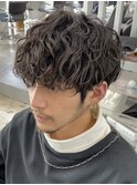 仙台フリックパーマフリンジカットテーパーフェードカットゆるめ