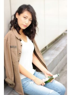 ヘアサロンエムフィス 池袋東口(HAIR SALON M Fe's) 黒髪でもこなれ感が出るロブ