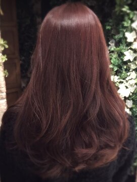 ラックスビー スカイ 大阪梅田店(LUXBE SKY) チェリーレッド愛されほつれウェーブ byMIKI【LUXBE梅田店】