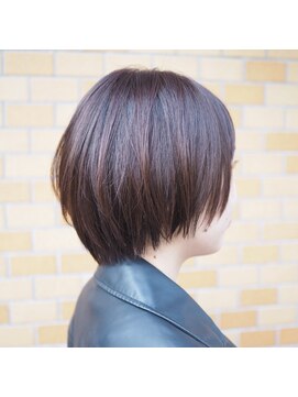 ノエル ヘアー アトリエ(Noele hair atelier) 『Noele』マッシュショート×パープルガーネット
