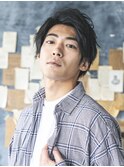 アップバング☆ミディアムツーブロックショート