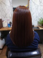 ヘアーカルチャー 小倉台店 HAIR CULTURE ロングストレート髪質改善カラークールブラウンカラー