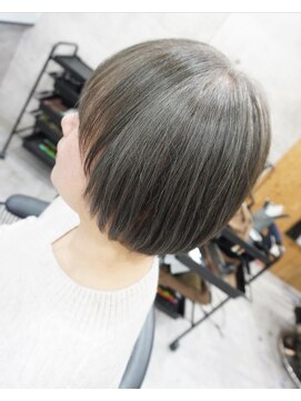 ヘアテリア リュウ 大塚(hair teria ryu) 白髪活かしカラー/白髪活かしオリーブブラウン