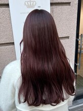 オリーブフォーヘアー(olive For hair) 艶髪ピンクブラウン×髪質改善METEOカラー