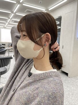 ロンド マーレ 天神大名店(Lond mare) イメチェン/チェリーブラウン/フェミニン/ダークアッシュ/束感