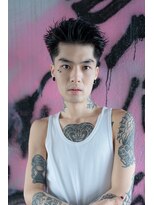 束感ショート/刈り上げアップバング/波巻き/ハイライト