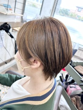 ヘアーリゾートガーデンバイトロント 船橋法典店(Hair Resort Garden by Toronto) コンパクトショート×ベージュ【船橋、西船橋、市川大野、塚田】