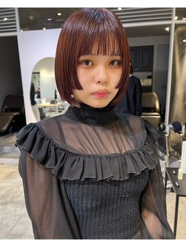 フィルムス 新宿(FILMS) 斜めバング/グレージュカラー/デザインカラー/シルキーベージュ