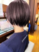 ジャストヘア ラポール 北久里浜店(just hair RAPPOR) 【佐々木 美香子】ハイライト ショート 大人かわいい