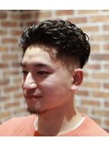 ＜理容室＞＜バーバー＞オールバックハードパーマフェードカット