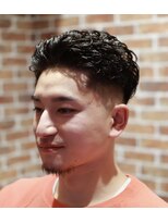 バーバーショップ スバル(BARBERSHOP SUBARU)&nbsp;＜理容室＞＜バーバー＞オールバックハードパーマフェードカット