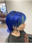 【派手髪】ブルー・ライトブルー