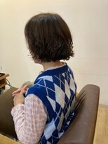 グランバイ アトリエドングリ(Grand × AtlierDonguri)&nbsp;お客様髪質改善データ1038（ウェーブボブ）