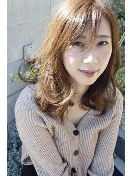 ヘアーアンドアイラッシュ ココアンジェ 福津店(CocoAnge) ヌードベージュ×ヘルシーレイヤー