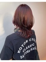 ヘッツ 仙台駅前店(HETTU)&nbsp;デザインカラー/レイヤーカット/ウェットヘア/オリーブベージュ