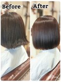 【髪質改善】乾かすだけでまとまるボブ