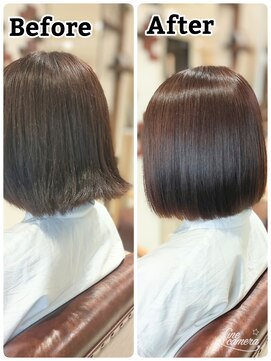 ボヌールヘアー(BONHEUR hair) 【髪質改善】乾かすだけでまとまるボブ