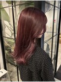 ピンクベージュダブルカラーケアブリーチ新潟万代