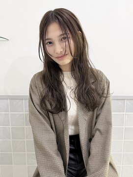 マアム ジー 明大前店(ma'am Zee) ロングレイヤー×ミルクティーベージュ