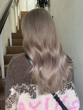 サンク 原宿 表参道(cinq) 原宿マロンベージュヘーゼルベージュカラー顔周りレイヤーカット