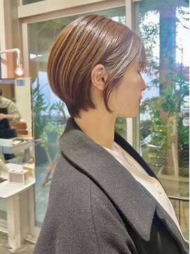 ヘア アンド スパ エジェリ プリム(hair&spa egerie prime) 大人可愛い丸みコンパクトショート/前髪あり/20代/30代/40代