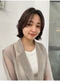 ◎外ハネボブウルフワイドバング美髪イメチェン