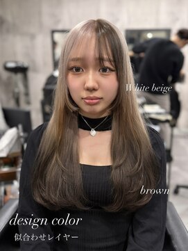 アンダーバーホワイト 南海難波店(_WHITE) 柔らかデザインカラーに似合わせレイヤーカット