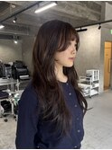 アプリコットオレンジ/くびれヘア/ウェーブショート［新潟］