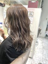 ハナビ(hanabi)&nbsp;髪質改善　グレージュ　デジタルパーマ　韓国風