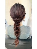 カジュアルパーティヘアセット