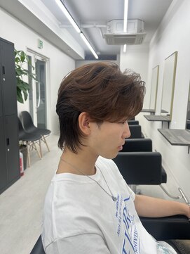 ステージ(STAGE) ダウンパーマ　ニュアンスパーマ　センターパート