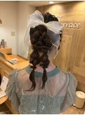 【Terrace】ふんわり編み下ろしポニー