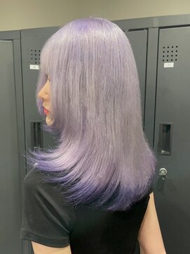 ベレーザ 渋谷(BELEZA) 15625ブリーチ＆ダブルカラー渋谷ホワイトラベンダーパープル