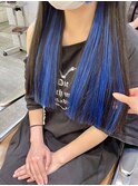 エクステ２０本で可愛いインナーカラー！