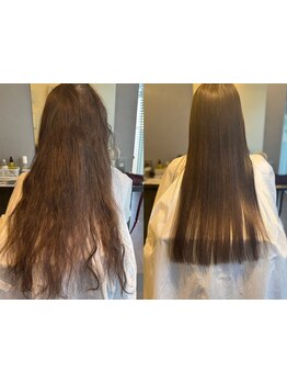 大人女性に人気◎ベテランスタイリストによる、一人一人に合わせたトリートメントで理想の艶髪に♪