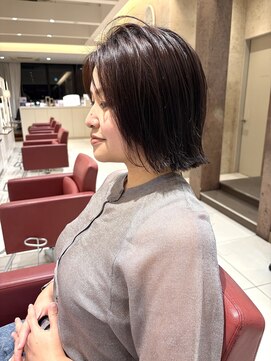 アミリアバイザザ(amiliea by ZA/ZA) 人気ボブ　短め外ハネボブ［ボブ/髪質改善/学割］