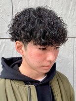 ジーニー 新百合ヶ丘(Genie)&nbsp;フェザーパーマサーフカール刈り上げセンターパート