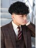 men'sカット＋波巻きパーマ＋トリートメント（men's/名駅/men'sパーマ）