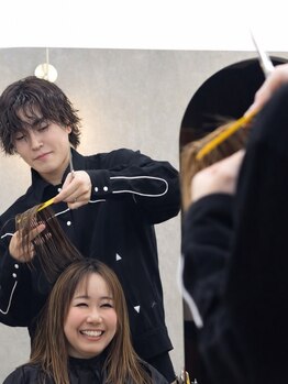 ルページ 千葉(lpage)の写真/最初から最後まで一人のスタイリストが担当[髪質改善/ケアブリーチ/ダブルカラー/縮毛矯正/パーマ/千葉駅]