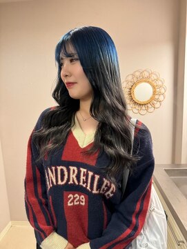 チャプター 問屋町(chapter) 韓国ヘアミルクティーブラウンダブルカラー髪質改善ケアブリーチ