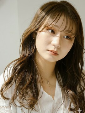 フレイムス ヘアアンドリラックス 吉川店(Frames hair&relax) ゆる巻きウェーブ/前髪あり/20代30代40代◎縮毛矯正/吉川
