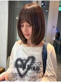 カット/カラー/顔周りレイヤー/レイヤーカット/ミディアム