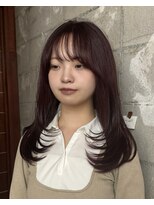 メゾンマイル 恵比寿(maison mile)&nbsp;レイヤー×ピンクラベンダー[恵比寿/髪質改善/レイヤーカット]