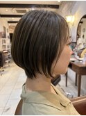 大人丸みショートボブ