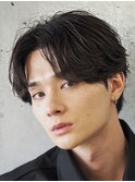 ニュアンスパーマセンターパートフェザールーズパーマ表参道