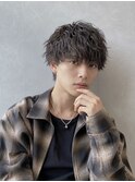 【横浜】王道波巻きパーマ×無造作センターマッシュ